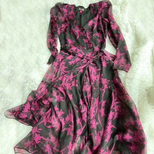 Vince Camuto Dress | Black & Pink